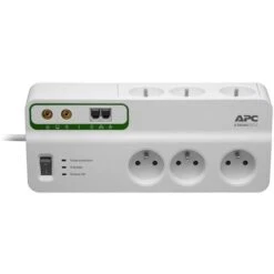 Multiprise Parasurtenseur 6 Prises 10A Protection Téléphone Et Coaxial, Schneider Electric, Ref. PMH63VT-FR -Douille Soldes Boutiquec 50906623 3