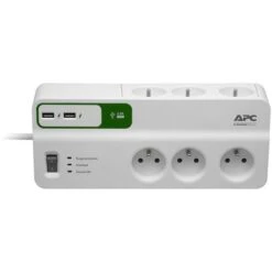 Multiprise Parasurtenseur 6 Prises 10A 2 Prises USB, Schneider Electric, Ref. PM6U-FR -Douille Soldes Boutiquec 50906628 3
