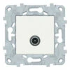 Unica Prise TV Blanc, à Vis, Schneider Electric Ref. NU546218F