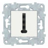 Unica Conjoncteur Téléphone Blanc - 8 Contacts, Schneider Electric Ref. NU549618F