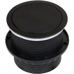 Emuca Multiconnecteur Vertikal Push 100, Peint En Noir, Acier Et Plastique, 1 Ut. -Douille Soldes Boutiquec 52721917 3