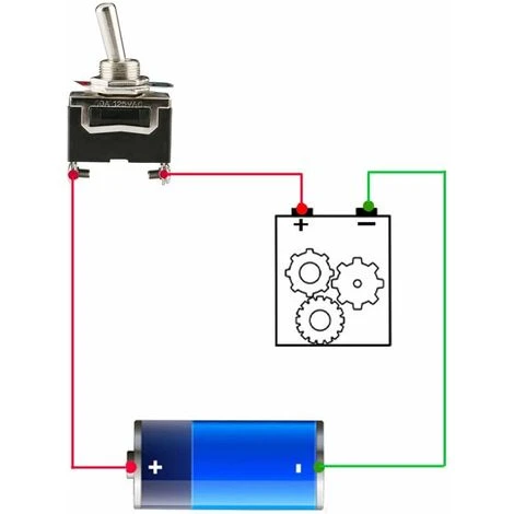 Interrupteur à Bascule 12V-24V-48V-110V/10A, SPST Métal Interrupteur à Levier, On/Off 2 Positions 2 Broches, Pour Voiture Tableau De Bord Lumière Fontainebleau Pack De 6, Noir 4 Interrupteur à Bascule 12V-24V-48V-110V/10A, SPST Métal Interrupteur à Levier, On/Off 2 Positions 2 Broches, Pour Voiture Tableau De Bord Lumière Fontainebleau Pack De 6, Noir – Image 4