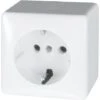 Blass Elektro Steckdose Aufputz 1fach Reinweiß