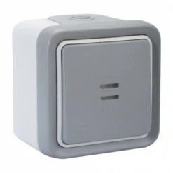 Bouton Poussoir Lumineux (voyant Fourni) Plexo - Gris LEGRAND