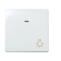 Bouton Poussoir Large Lumière/lumineux Simon 27 Blanc Neige - SIMON