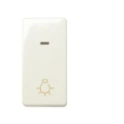 Bouton étroit Lumière/lumineux Simon 27 Ivoire - SIMON