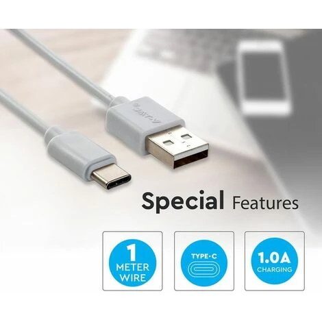 V-TAC Câble Micro USB Type C Couleur Blanche - Série Pearl 1 V-TAC Câble Micro USB Type C Couleur Blanche - Série Pearl