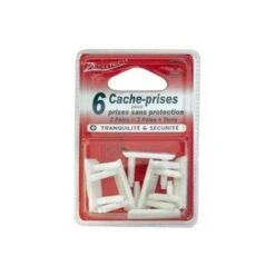 Lot De 6 Caches Prises 2 Pôles