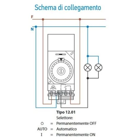 Interruttore Orario Elettromeccanico Giornaliero 1 Contatto 16A Montaggio Barra DIN Tipo 12.01 Finder 120182300000 3 Interruttore Orario Elettromeccanico Giornaliero 1 Contatto 16A Montaggio Barra DIN Tipo 12.01 Finder 120182300000 – Image 3