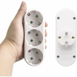 Premier® 2 Pièces Multiprise Murale,Bloc MultIPrise Avec 3 Prises,(3500W/16A),Multiprise Prise,MultIPrise Electrique Pour La Maison Le Bureau -Douille Soldes Boutiquec 60531447 3