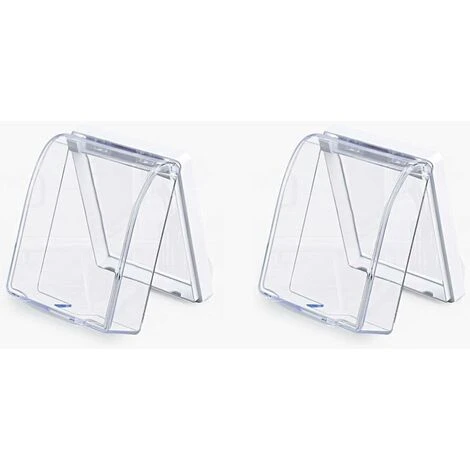 Déstockage Lot De 2 Boîtes étanches Universelles Pour Prise De Courant, 86 Types De Prise Interrupteur Mural Boîte Panneau Avant, Boîtier étanche En Plastique (transparent) -Douille Soldes Boutiquec 60739763 1
