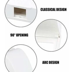 Déstockage Boîtier étanche En Plastique Pour Interrupteur Mural, Sonnette De Porte, Couvercle Rabattable Pour La Maison (blanc) 8 Déstockage Boîtier étanche En Plastique Pour Interrupteur Mural, Sonnette De Porte, Couvercle Rabattable Pour La Maison (blanc) -Douille Soldes Boutiquec 60739799 4