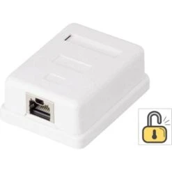 Prise Réseau Montage Apparent (en Saillie) CAT 6 1 Port Renkforce KSV-ND10 Blanc