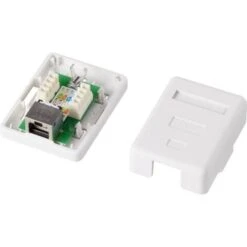 Prise Réseau Montage Apparent (en Saillie) CAT 6 1 Port Renkforce KSV-ND10 Blanc 6 Prise Réseau Montage Apparent (en Saillie) CAT 6 1 Port Renkforce KSV-ND10 Blanc -Douille Soldes Boutiquec 6186871 3