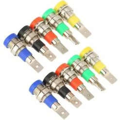 Fiche Banane Connecteurs 4mm,Test De Prise De Panneau De Câblage,pour Haut-Parleur（10 Prise Banane）LO-Ron