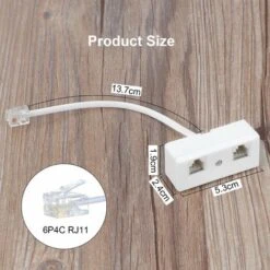 Lot De 5 Répartiteurs Téléphoniques à Deux Voies, Câble RJ11 6P4C, Adaptateur Mural De Téléphone Et Séparateur, Convertisseur Mâle Vers 2 Femelles Pour Ligne Fixe (Blanc)LO-Ron 7 Lot De 5 Répartiteurs Téléphoniques à Deux Voies, Câble RJ11 6P4C, Adaptateur Mural De Téléphone Et Séparateur, Convertisseur Mâle Vers 2 Femelles Pour Ligne Fixe (Blanc)LO-Ron -Douille Soldes Boutiquec 63527683 3