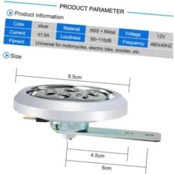Premier® Haut-parleur De Klaxon électrique De Moto Universel Super Fort De Φ85mm 12V 110db -Douille Soldes Boutiquec 63765508 3