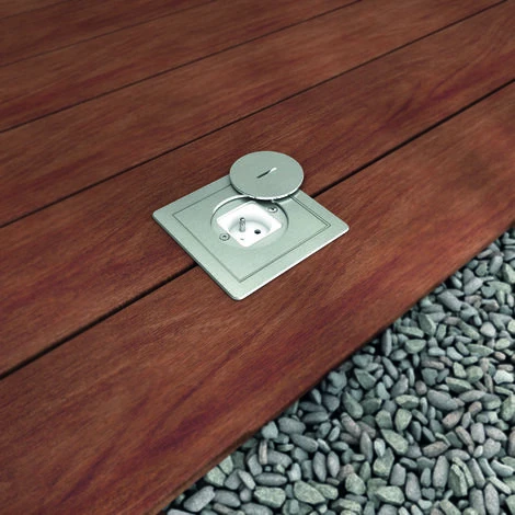 Prise De Sol étanche (IP67) Inox Pour Béton Avec Visserie Et Cadre 2 Prise De Sol étanche (IP67) Inox Pour Béton Avec Visserie Et Cadre – Image 2