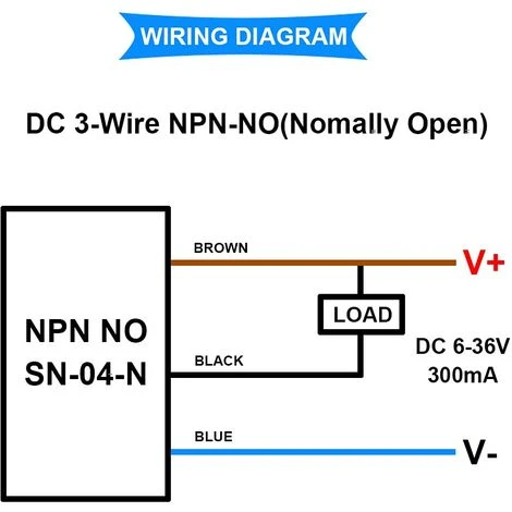 2PCS DC 6-36V Interrupteur De Capteur De Proximité Inductif SN04-N 300mA 4mm Capteur De Nivellement Automatique NPN NO Interrupteur De Proximité à Trois Fils 2 2PCS DC 6-36V Interrupteur De Capteur De Proximité Inductif SN04-N 300mA 4mm Capteur De Nivellement Automatique NPN NO Interrupteur De Proximité à Trois Fils – Image 2