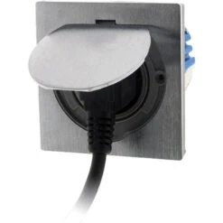 Prise De Sol 16A 2P+T Finition Alu Brossé - IP55 Avec Boîte D'installation -Douille Soldes Boutiquec 6687406 3