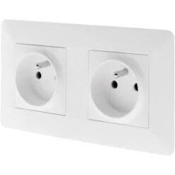 Double Prise 2P+T 16A Précâblée Blanc - Artezo -Douille Soldes Boutiquec 6687418 4