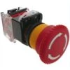Bouton-poussoir Pour L'arret D'urgence 22mm 1NO 1NC 500V 10A Avec Verrouillage Champignon 40mm