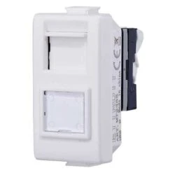 Prise RJ45 Catégorie 6 UTP Compatible Bticino Matix Couleur Blanc