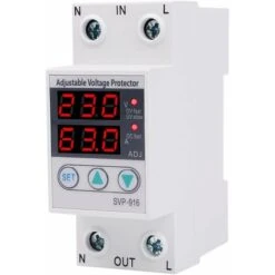 SVP 916 Dispositif De Protection De Courant Intelligent Monophasé Réglable Sur Tension Sous Tension Protecteur De Courant 230VAC(40A)