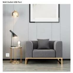 MSBD Prise Murale 110250V, 4 Ports USB DC 5V (blanc) -Douille Soldes Boutiquec 73214728 3