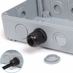 Prise Extérieure étanche Monobloc IP66 étanche Extérieure (prise Double Avec Interrupteur Gris) 8 Prise Extérieure étanche Monobloc IP66 étanche Extérieure (prise Double Avec Interrupteur Gris) -Douille Soldes Boutiquec 74833240 4