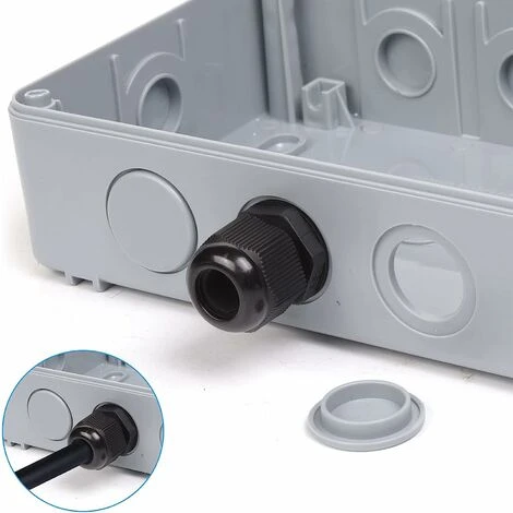 Prise Extérieure étanche Monobloc IP66 étanche Extérieure (prise Double Avec Interrupteur Gris) 4 Prise Extérieure étanche Monobloc IP66 étanche Extérieure (prise Double Avec Interrupteur Gris) – Image 4