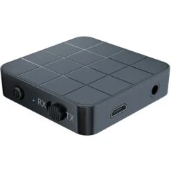 Récepteur Adaptateur Bluetooth 5.0 Monobloc, 2 En 1 Mini Adaptateur Bluetooth Portable 3,5 Mm Compatible HD Audio AUX Faible Latence Pour PC, TV, Smartphone, Tablette, Système Audio De Voiture BF