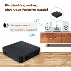 Récepteur Adaptateur Bluetooth 5.0 Monobloc, 2 En 1 Mini Adaptateur Bluetooth Portable 3,5 Mm Compatible HD Audio AUX Faible Latence Pour PC, TV, Smartphone, Tablette, Système Audio De Voiture BF -Douille Soldes Boutiquec 75022579 4