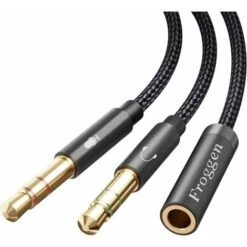 Adaptateur De Prise Audio Stéréo Monobloc Mini Câble De Prise Audio Câble Adaptateur De Prise Audio Stéréo Mâle à Femelle De 3,5 Mm (30 Cm) BF