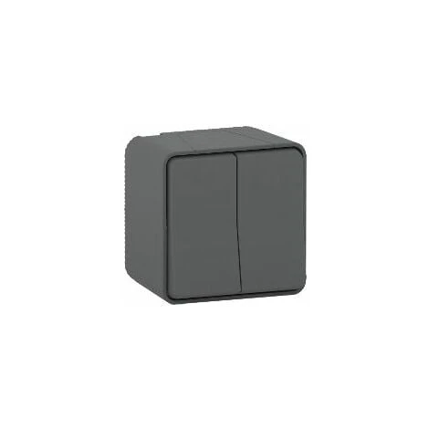 Schneider Electric Interrupteur D'éclairage, Série MUR IP55 Gris Mureva Styl ( Prix Pour 1 ) 1 Schneider Electric Interrupteur D'éclairage, Série MUR IP55 Gris Mureva Styl ( Prix Pour 1 )