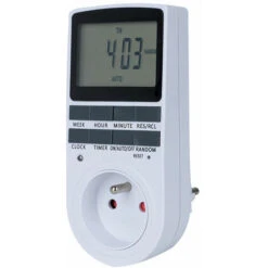Prise Programmable Digitale, Minuterie Numérique Journalier/Hebdomadaire, Programmateur Prise Electrique Avec Ecran LCD Et Mode Aléatoire Antivol, Économie D'Energie, 16A/3680W Max (2 Packs) -Douille Soldes Boutiquec 78189785 3