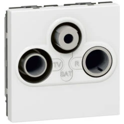 Legrand Prise TV-FM-SAT Mosaic - Blanc - 2 Modules