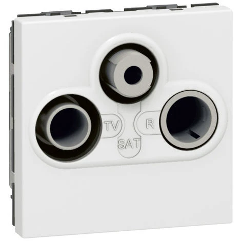 Legrand Prise TV-FM-SAT Mosaic - Blanc - 2 Modules 1 Legrand Prise TV-FM-SAT Mosaic - Blanc - 2 Modules