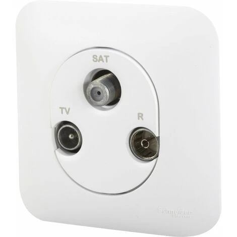 Prise TV / FM / SAT OVALIS IK04 - SCHNEIDER ELECTRIC - S266461 1 Prise TV / FM / SAT OVALIS IK04 - SCHNEIDER ELECTRIC - S266461