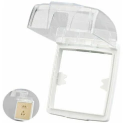 Interrupteur Mural En Plastique étanche Boîte De Recouvrement Pour Panneau D'éclairage Mural Prise De Sonnette Flip