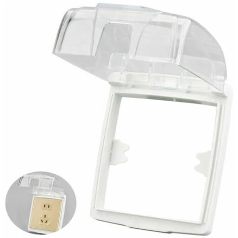 Interrupteur Mural En Plastique étanche Boîte De Recouvrement Pour Panneau D'éclairage Mural Prise De Sonnette Flip -Douille Soldes Boutiquec 81548352 1