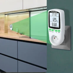 FISHTEC® Wattmètre - Prise Contrôle Coût De La Consommation D'Énergie - Affichage Numérique De La Puissance Électrique -Douille Soldes Boutiquec 81923415 5