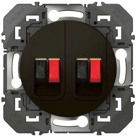 Legrand Prise Haut-parleur Double Dooxie - Noir (600582) 1 Legrand Prise Haut-parleur Double Dooxie - Noir (600582)