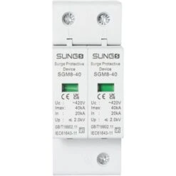 2P 40KA Parafoudre Contre Les Surtensions Basse Tension Réponse Rapide Maison Photovoltaïque Dispositif De Protection Contre Les Surtensions