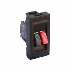 Prise Haut-parleur Mosaic 1 Module Noir Mat LEGRAND 079550L