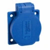 Schneider® PratiKa Socle De Prise NF 50x50mm 2P+T 10-16 A IP54 Connex. Lat. Bleu SCHNEIDER PKN52B