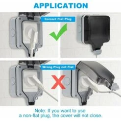 Prise Exterieure Etanche Ip66, Prise Murale Anti Poussière, Prises Electriques Murales Jardin Pour Intérieur Et Extérieur (Single Prise) 9 Prise Exterieure Etanche Ip66, Prise Murale Anti Poussière, Prises Electriques Murales Jardin Pour Intérieur Et Extérieur (Single Prise) -Douille Soldes Boutiquec 83868835 5