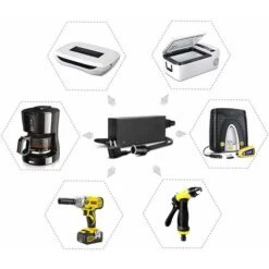 220V à 12V10A Prise Allume-cigare De Voiture Convertisseur De Puissance Domestique Aspirateur De Voiture Adaptateur De Réfrigérateur -Douille Soldes Boutiquec 88731208 3