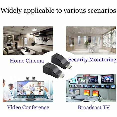 WddnAot Adaptateur HDMI Vers RJ45 , Répéteur De Convertisseur HDMI Vers Ethernet , Prise En Charge De 1080P 3D Jusqu'à 30 M , Pour HDTV PS4 STB 4K 2K 5 WddnAot Adaptateur HDMI Vers RJ45 , Répéteur De Convertisseur HDMI Vers Ethernet , Prise En Charge De 1080P 3D Jusqu'à 30 M , Pour HDTV PS4 STB 4K 2K – Image 5