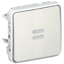 Interrupteur Ou Va-et-vient Témoin étanche Câblage Phase Distribuée Plexo Composable IP55 10AX 250V - Blanc - 069612 - LEGRAND